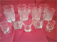 Collection of Glass Cocktail  Glasses and Baileys