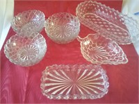 Collection of Pressed Glass Bowls