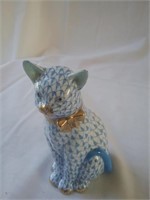 Herend Hvngary Hand Painted Cat Figurine