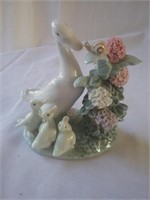 Lladro Duck and Ducklings Figurine