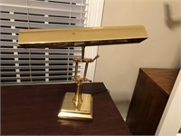 Vintage Heavy Brass executive desk lamp