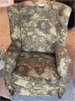 World parlor wing back chair