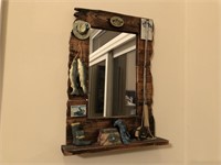 Lake house décor w/mirror