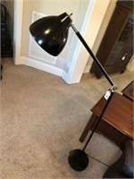 Black adjustable floor lamp