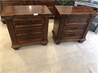 Pair of Hooker night stands Mahogany