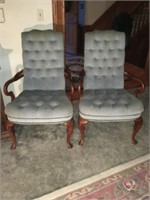 Pair of Blue Accent Chairs