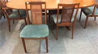 CANE BACK MID CENTURY DINING CHAIRS (4x)