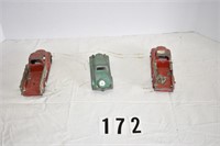 Hubley Set of 3 - Stakebody, Wrecker, and Car
