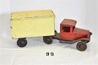 Early Buddy L Box Trailer w/Removable Lid