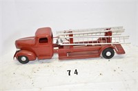 Turner Toys Ladder Truck, Repainted w/Wooden