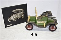 Jim Beam Decanter 1908 Ford Model T w/Plaque
