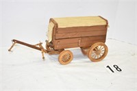 Handcrafted Wood Covered Wagon