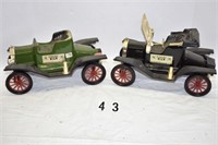 Jim Beam Decanter Ford Cars - Set of 2