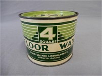 4 SQUARE FLOOR WAX ONE POUND CAN