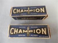 GROUPING OF 2 CHAMPION 15-A SPARK PLUGS /BOXES