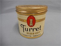 TURRET FINE CUT CIGARETTE TOBACCO 1/2 POUND CAN