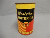 WESTERN MOTOR OIL IMP. QT. OIL CAN