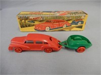 1950'S RELIABLE SEDAN AND TRAILER /BOX