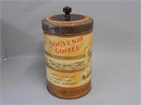 WOOD'S CANADIAN SOUVENIR COFFEE CANISTER