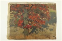 "The Old Oak" Oil on Canvas. John Douglas Patrick