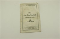 1909-10 Fine Arts Institute Brochure JD Patrick