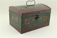 Tole Painted Document Box