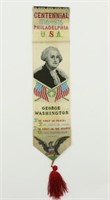 1876 George Washington Stevensgraph Bookmark