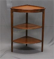 1940s Mahogany Corner Shelf - Table