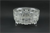 Cut Glass Footed Bowl