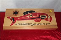 Smoke Salmon Wooden Crate / Box