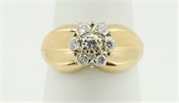 14K Gold Ring w/Diamonds