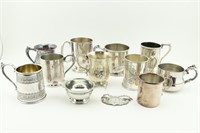 Estate Lot Silver Plate Cups & Miscellaneous