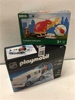 NHL PLAYMOBIL & BRIO HELICOPTER