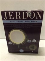 JERDON HALO LIGHT WALL MOUNT MIRROR