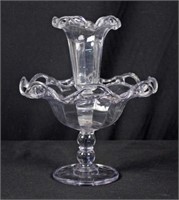 Imperial Glass Open Lace Edge Epergne 12"