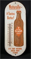 1950's Tin Orange Crush Thermometer