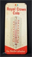 Metal Royal Crown Cola Thermometer 13.5" Long