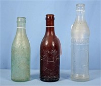 Vintage Soda Bottles, Liberty, Coca Cola & Amber H