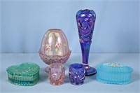 Group of Six Pieces of Fenton Glass