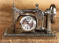 Vintage Timex Sewing Machine Desk Clock