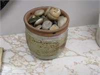 Hanging Pot with Stones