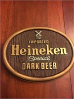 Heineken dark beer sign-13 inches across