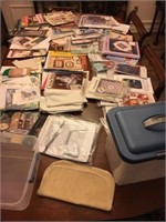Huge lot of sewing patterns, books, some small fac