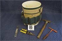 Bucket/Tool Caddy w/Misc Tools