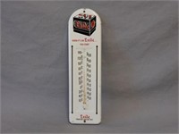 EXIDE BATTERY PAINTED METAL THERMOMETER