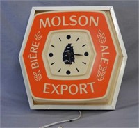 MOLSON EXPORT ALE BIERE CLOCK