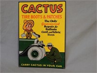CACTUS TIRE BOOTS & PATCHES EMBOSSED SST SIGN