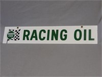 1967 QUAKER STATE RACING D/S PAINTED METAL SIGN