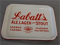 LABATT'S  ALE, LAGER AND STOUT PORC. BEER TRAY