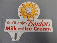 1950'S BORDENS MILK & ICE CREAM SSP LICENSE TOPPER